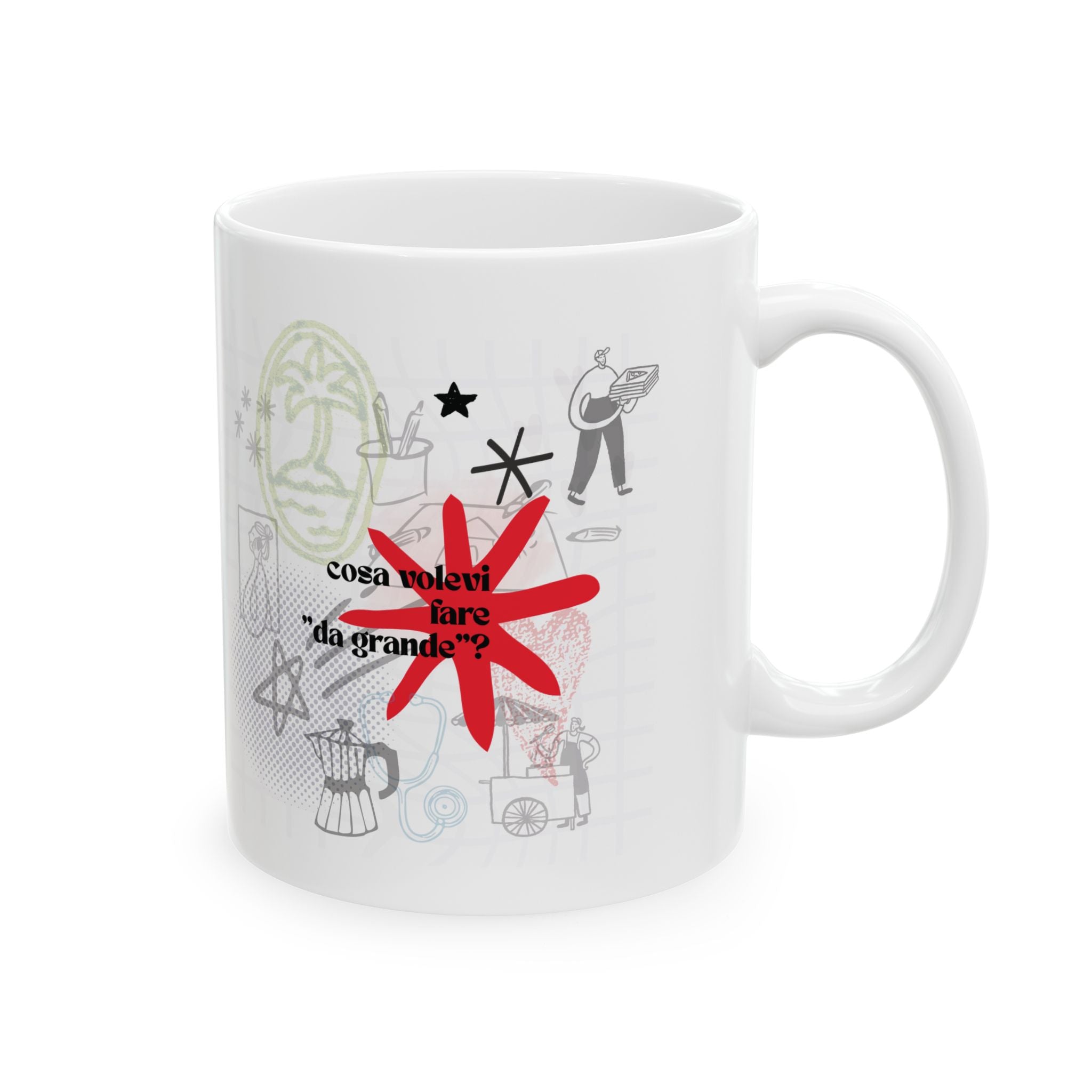 Childhood Memories illustration  etu Ceramic Coffee Tea Cup
