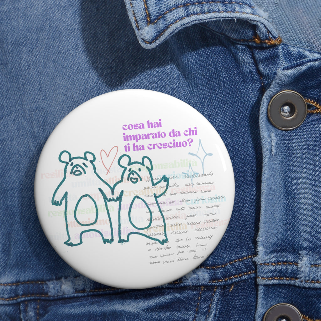 etu Childhood Memories illustration  Circle Pin Button