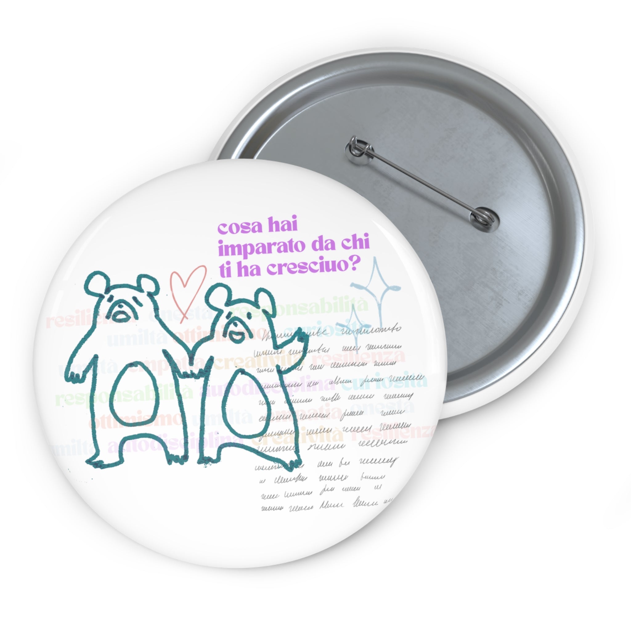 etu Childhood Memories illustration  Circle Pin Button