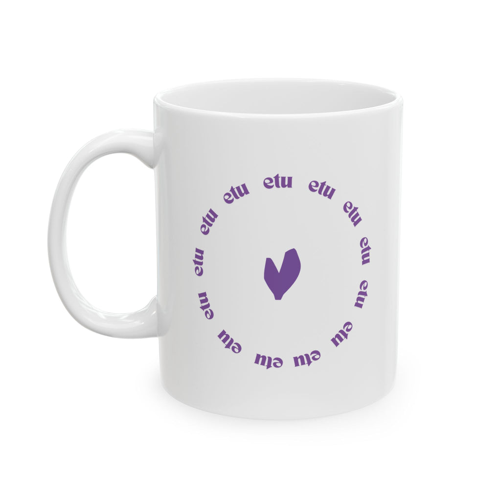 TZZ06. Tazza in ceramica ETU CIRCLE HEART.