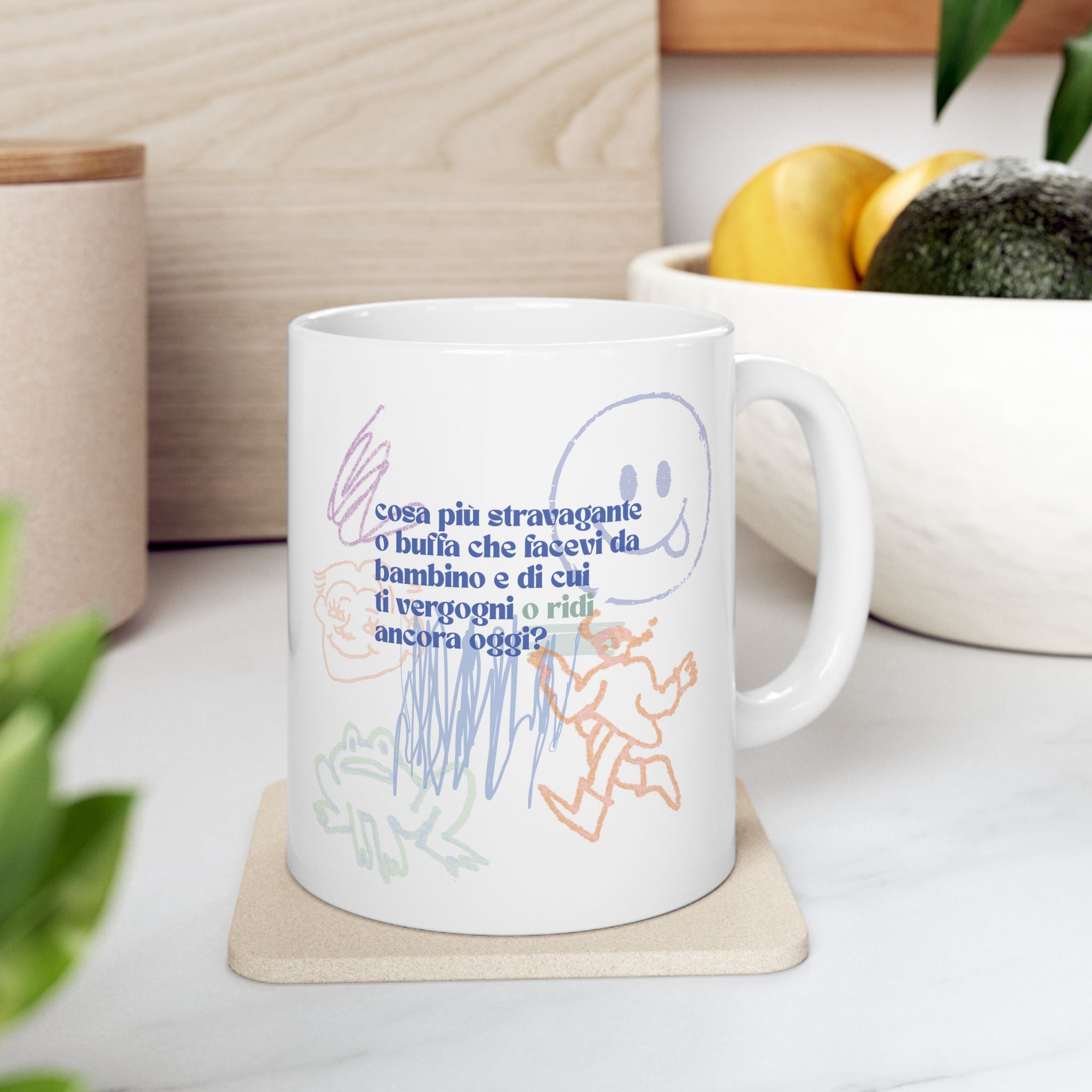Childhood Memories illustration  etu Ceramic Coffee Tea Cup