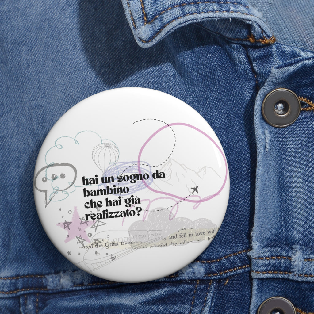 etu Childhood Memories illustration  Circle Pin Button