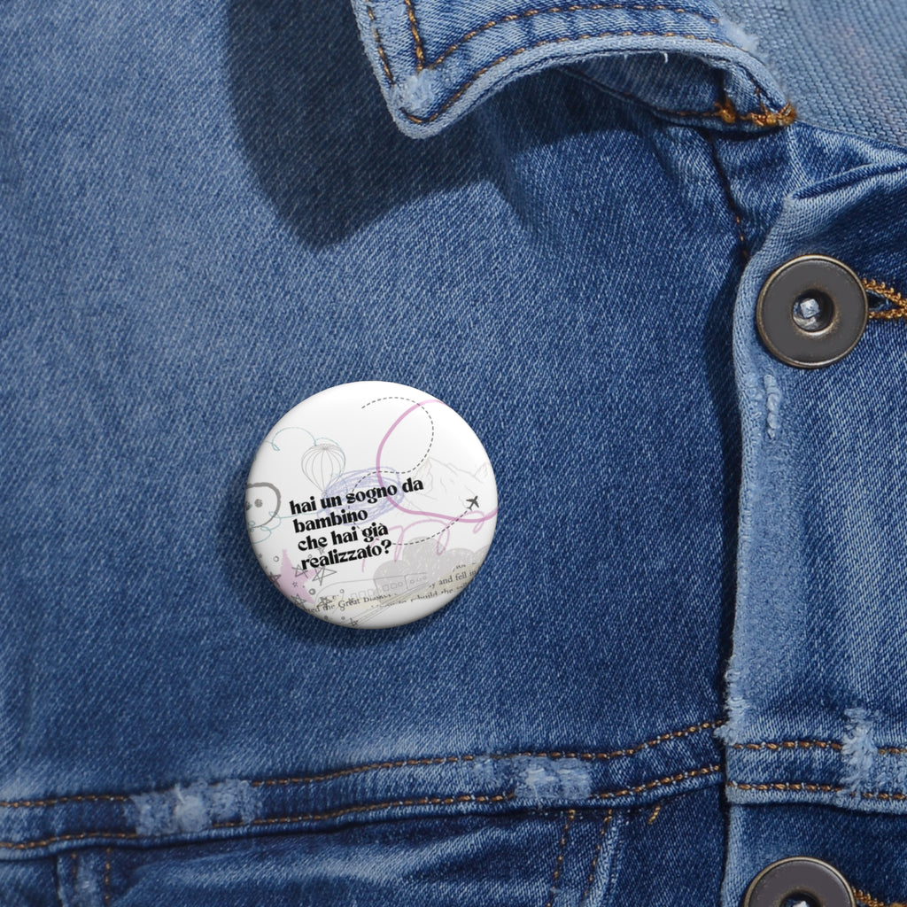 etu Childhood Memories illustration  Circle Pin Button