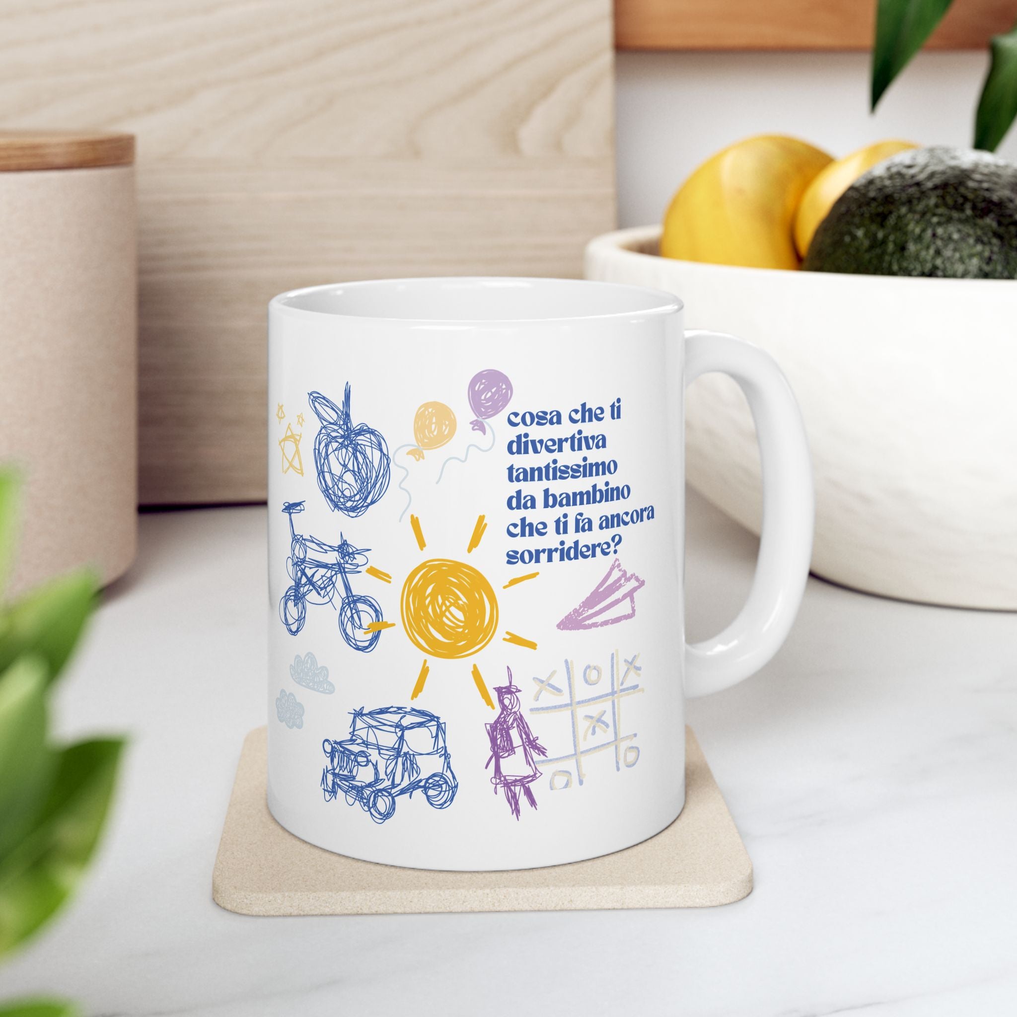 Childhood Memories illustration  etu Ceramic Coffee Tea Cup