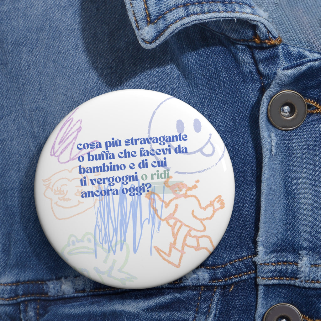 etu Childhood Memories illustration  Circle Pin Button